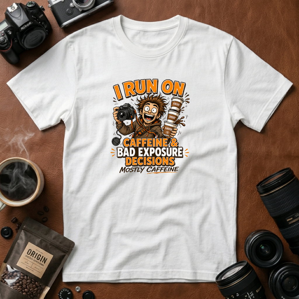 I Run on Caffeine & Bad Exposure Decisions T-Shirt