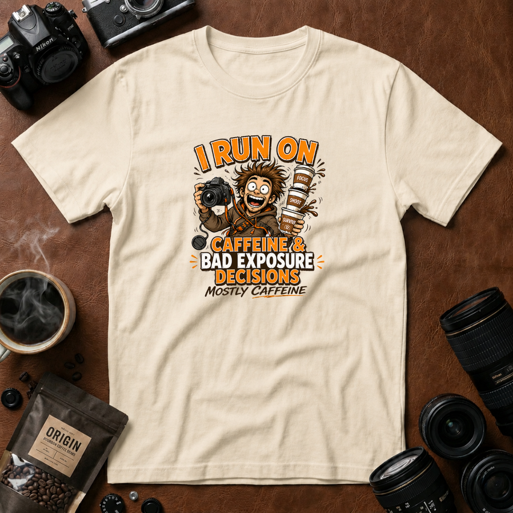 I Run on Caffeine & Bad Exposure Decisions T-Shirt