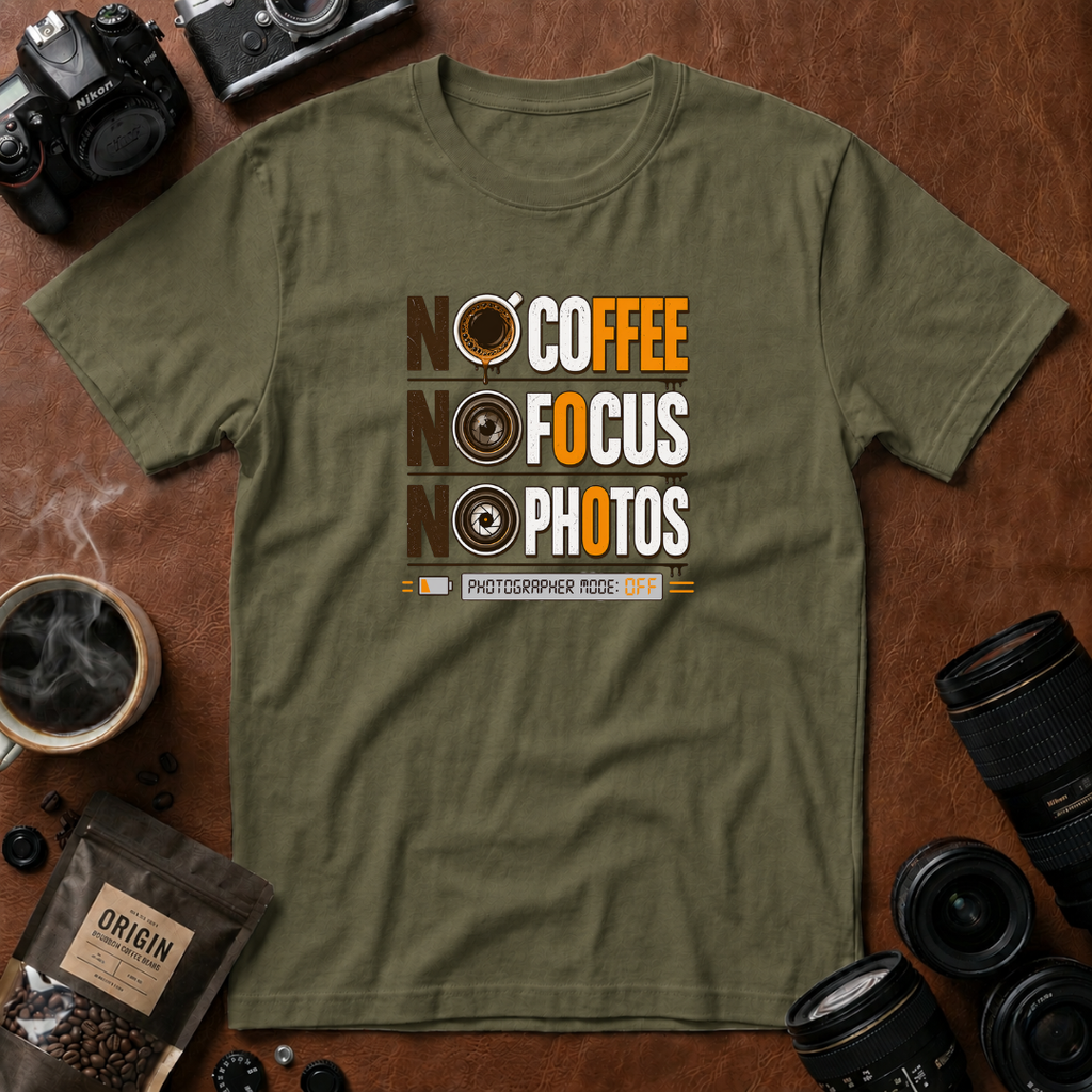 No Coffee No Focus No Photos T-Shirt