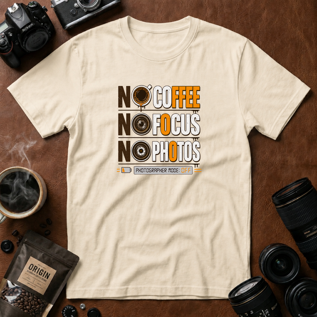 No Coffee No Focus No Photos T-Shirt