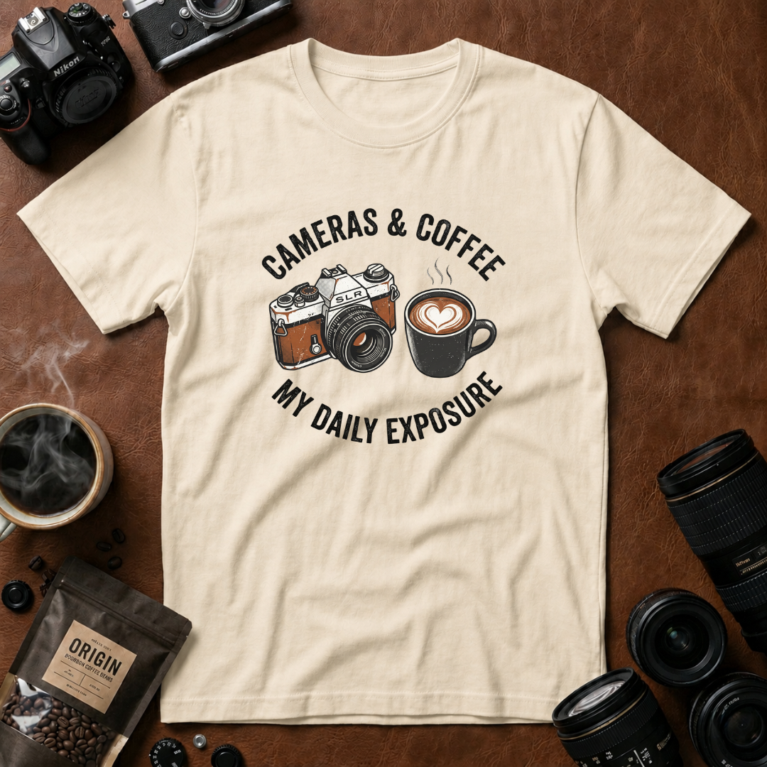 Camera & Coffee My Daily Exposure T-Shirt