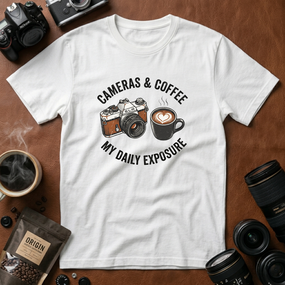 Camera & Coffee My Daily Exposure T-Shirt