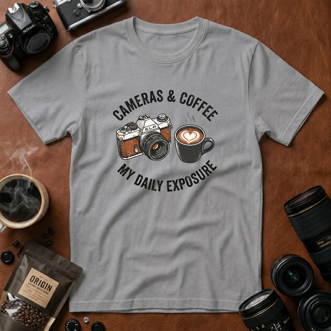 Camera & Coffee My Daily Exposure T-Shirt