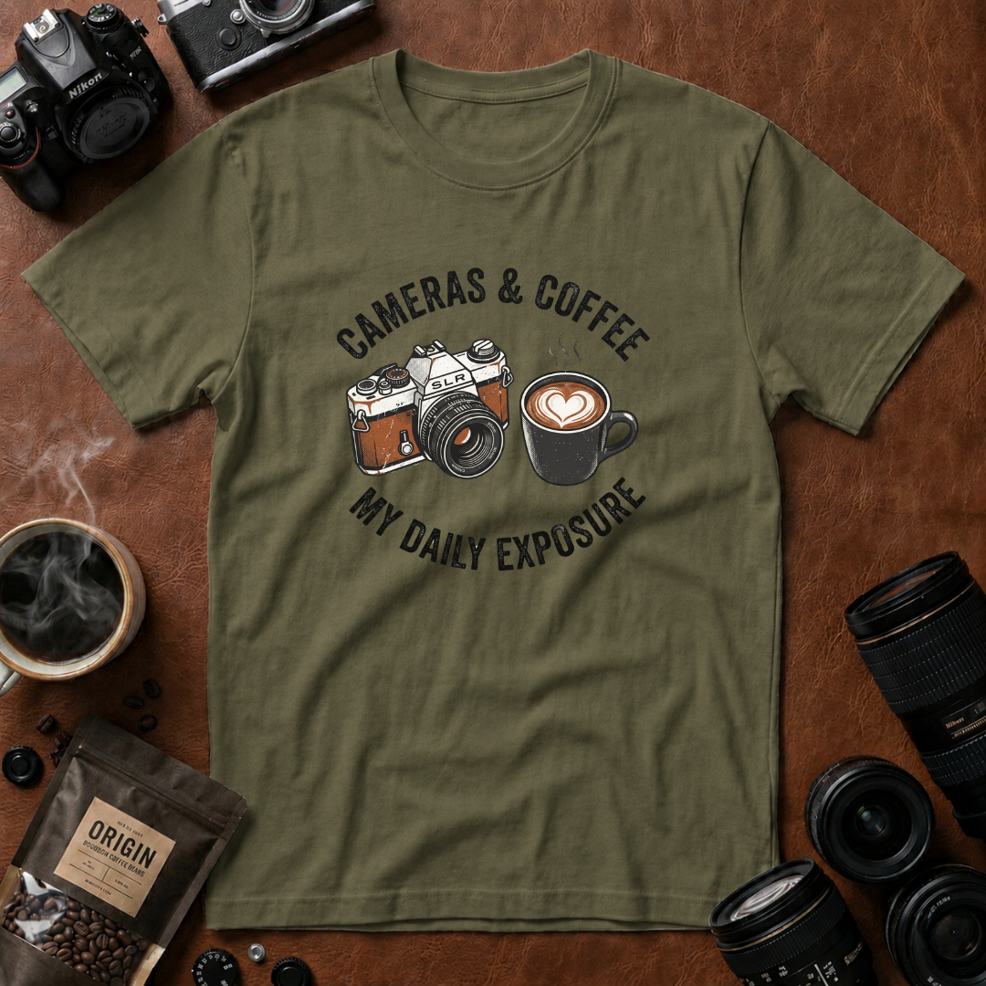 Camera & Coffee My Daily Exposure T-Shirt