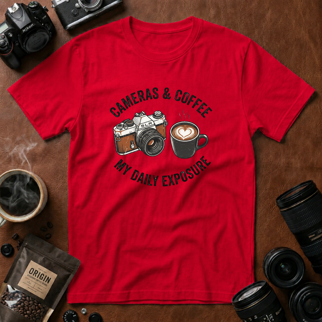 Camera & Coffee My Daily Exposure T-Shirt
