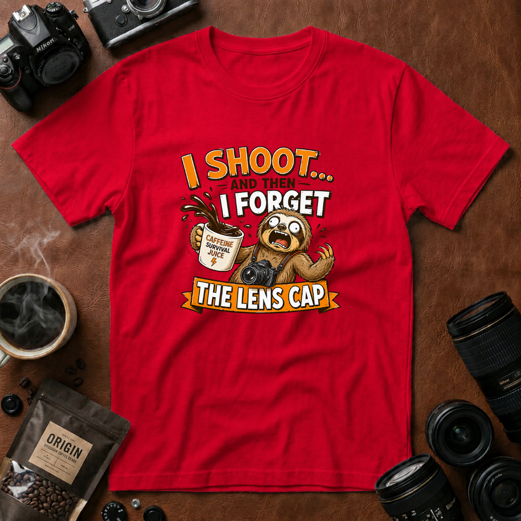 I Shoot & Then Forget the Lens Cap T-Shirt