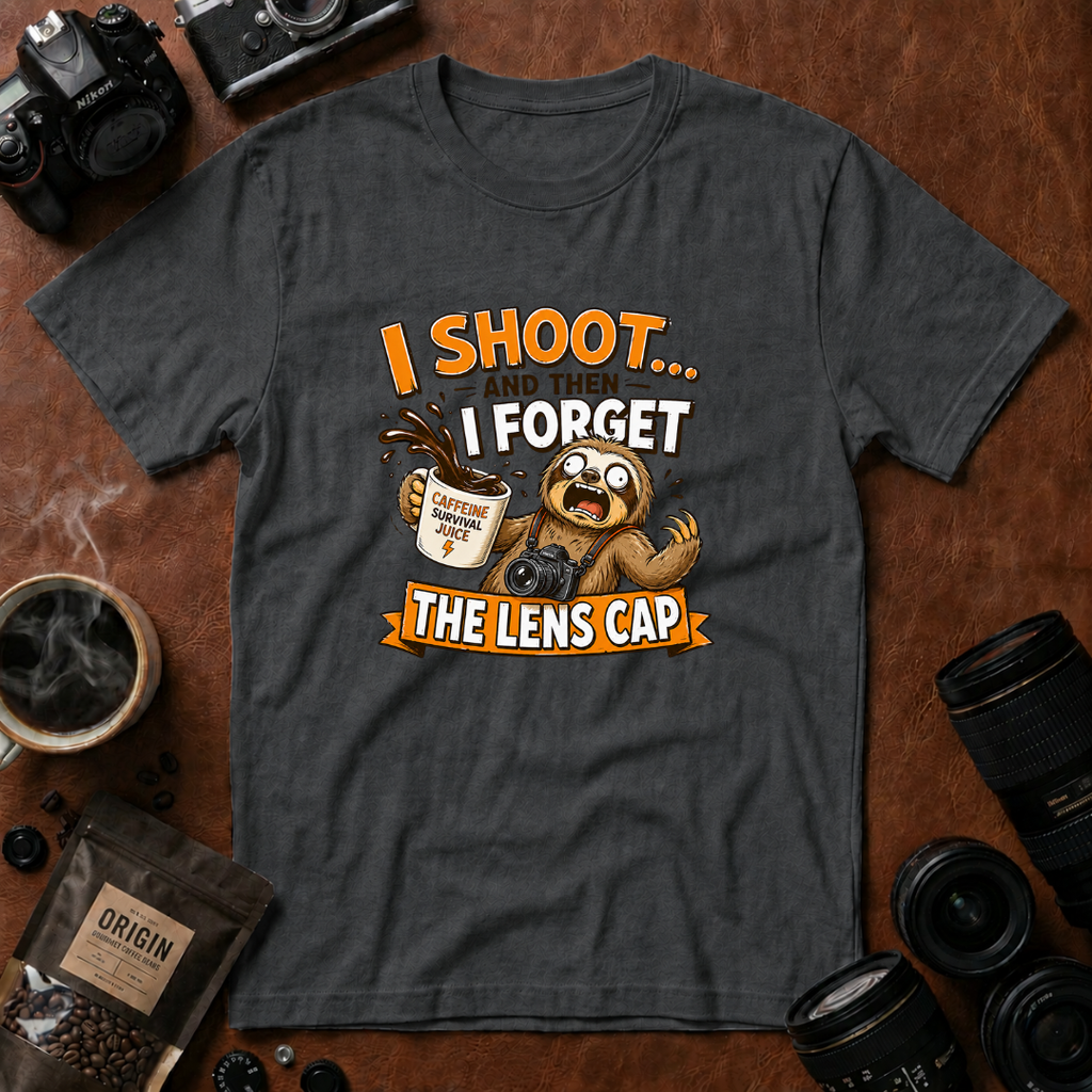 I Shoot & Then Forget the Lens Cap T-Shirt