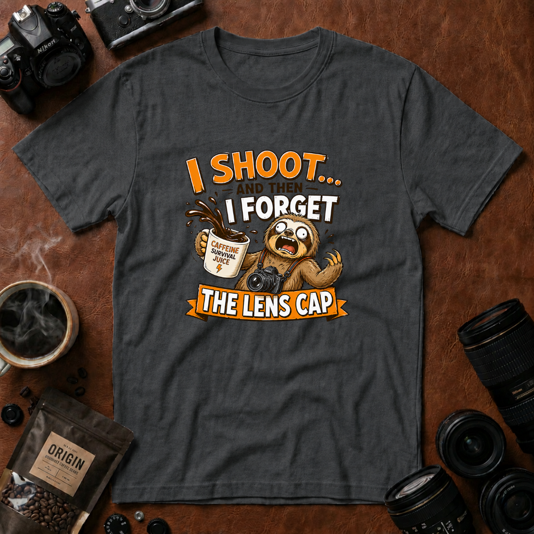 I Shoot & Then Forget the Lens Cap T-Shirt
