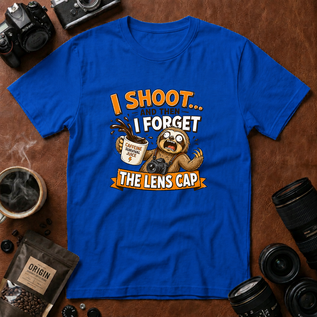 I Shoot & Then Forget the Lens Cap T-Shirt