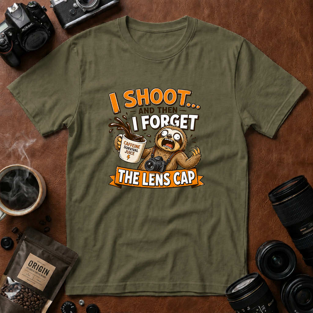 I Shoot & Then Forget the Lens Cap T-Shirt