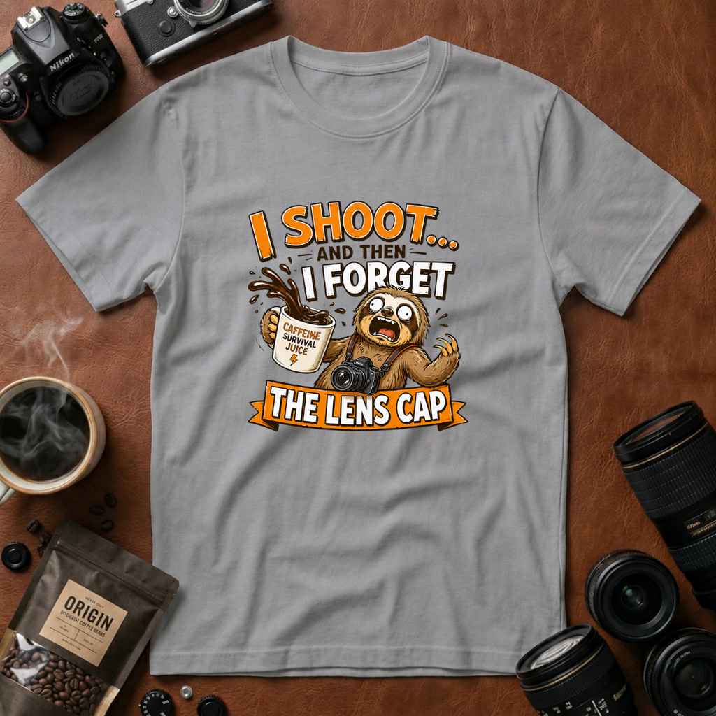 I Shoot & Then Forget the Lens Cap T-Shirt