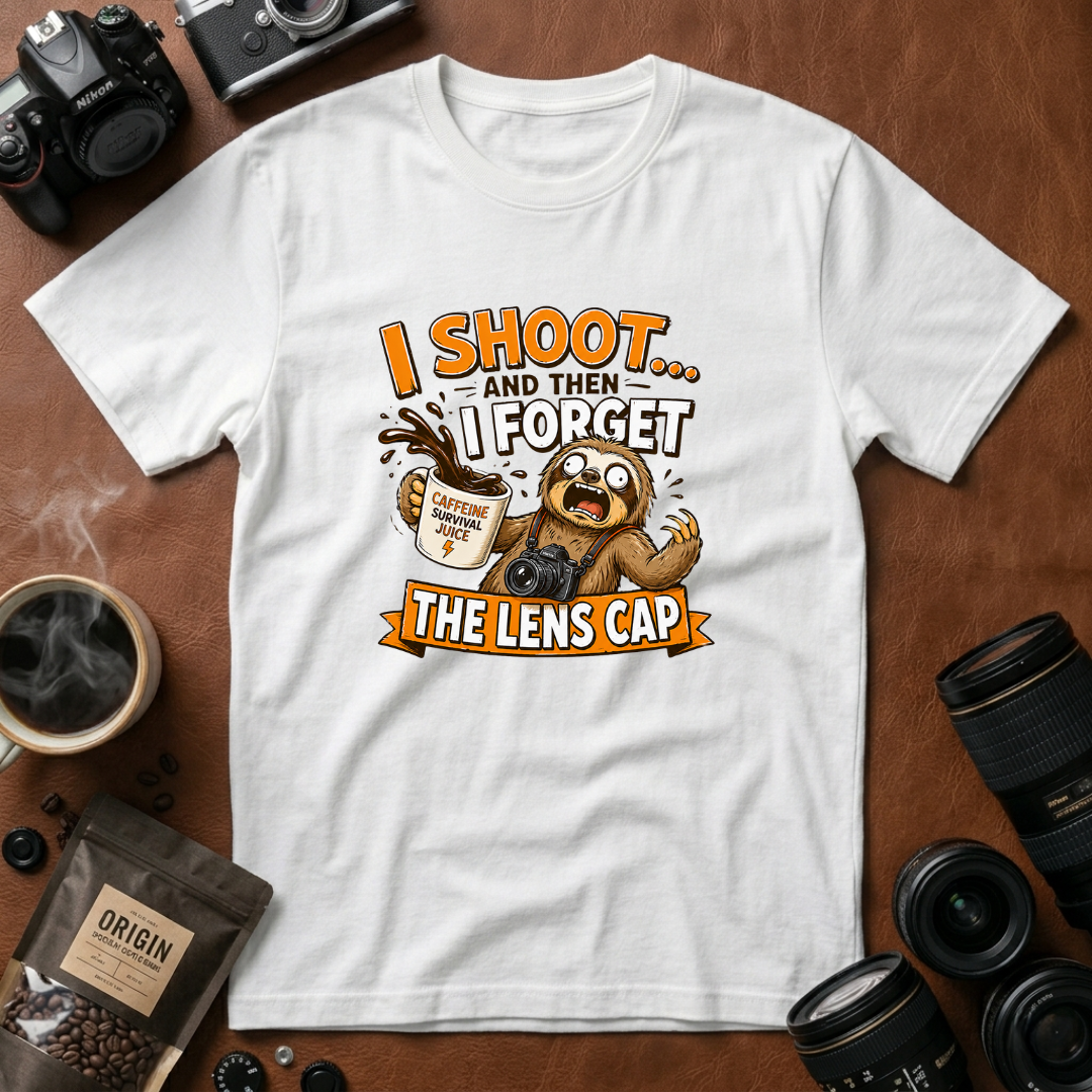 I Shoot & Then Forget the Lens Cap T-Shirt