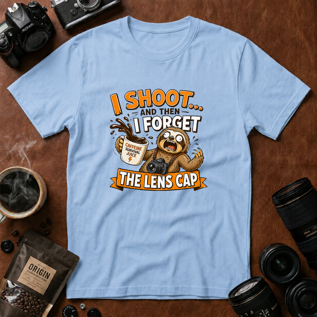 I Shoot & Then Forget the Lens Cap T-Shirt