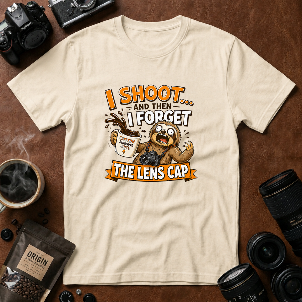I Shoot & Then Forget the Lens Cap T-Shirt