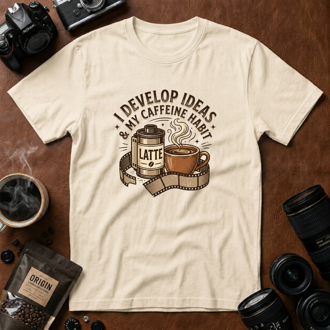 I Develop Ideas & My Caffeine Habit T-Shirt