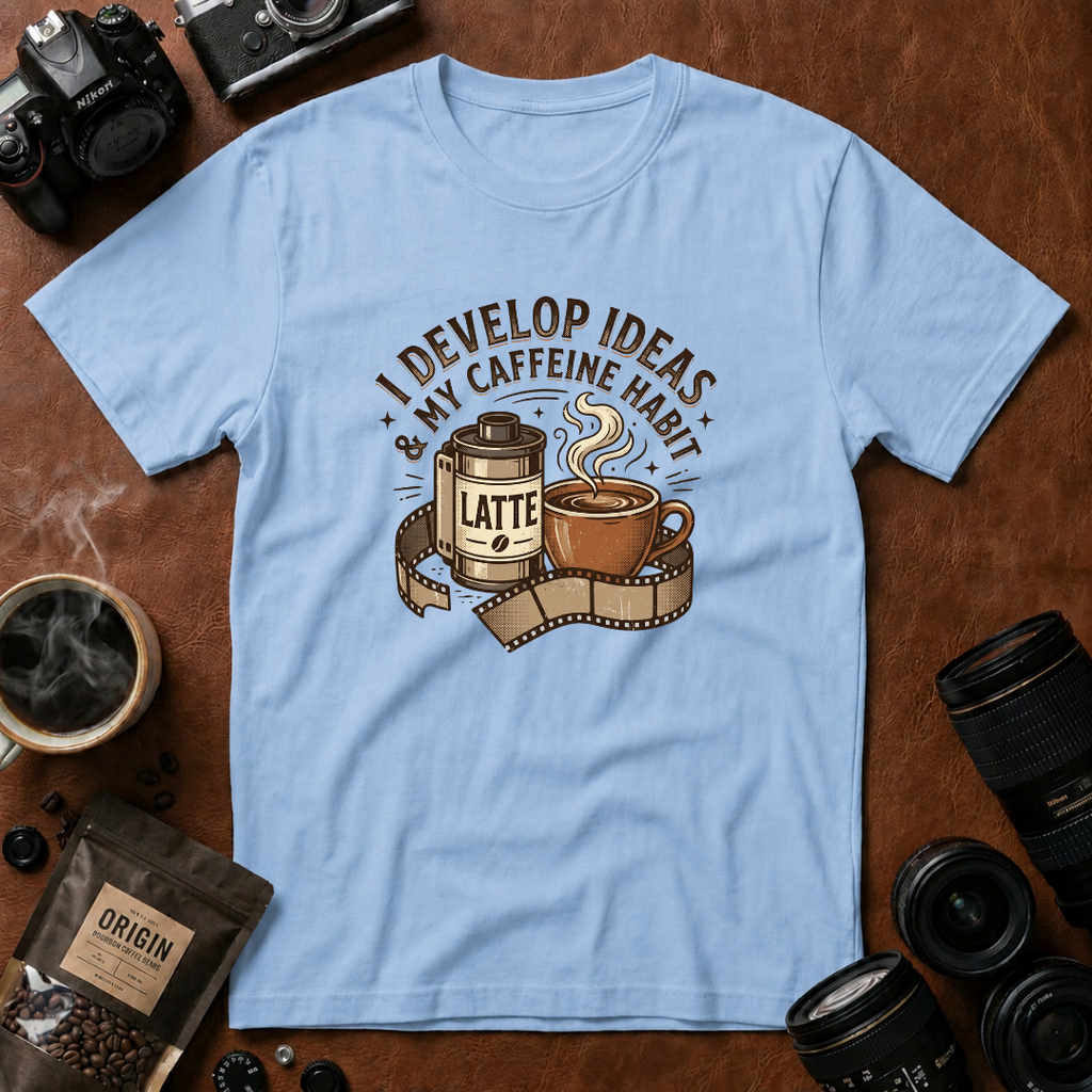 I Develop Ideas & My Caffeine Habit T-Shirt