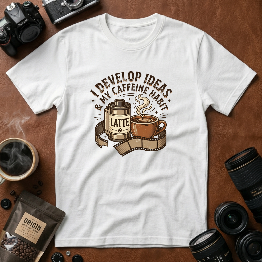 I Develop Ideas & My Caffeine Habit T-Shirt