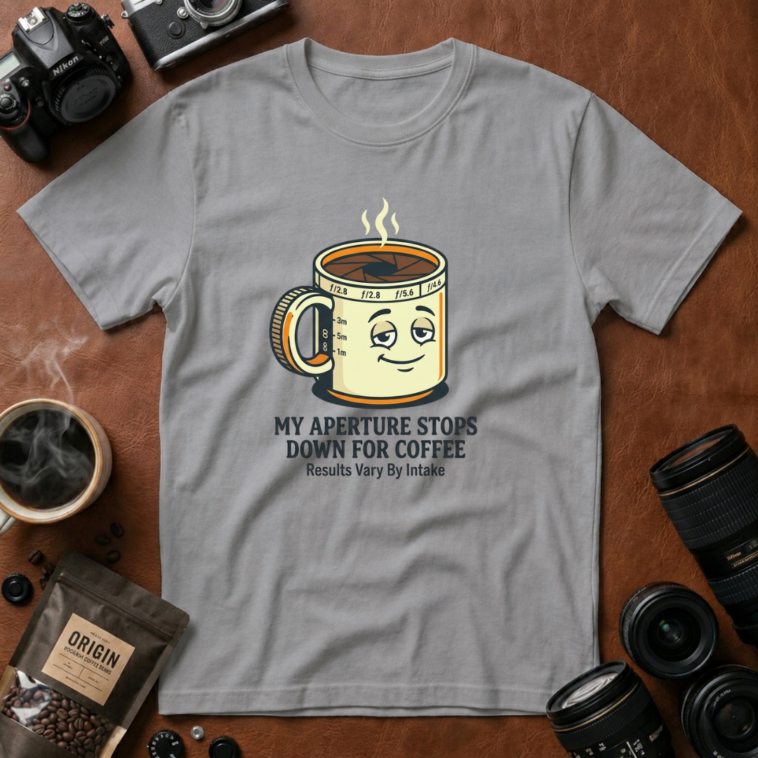 My Aperture Stops Down At Coffee T-Shirt