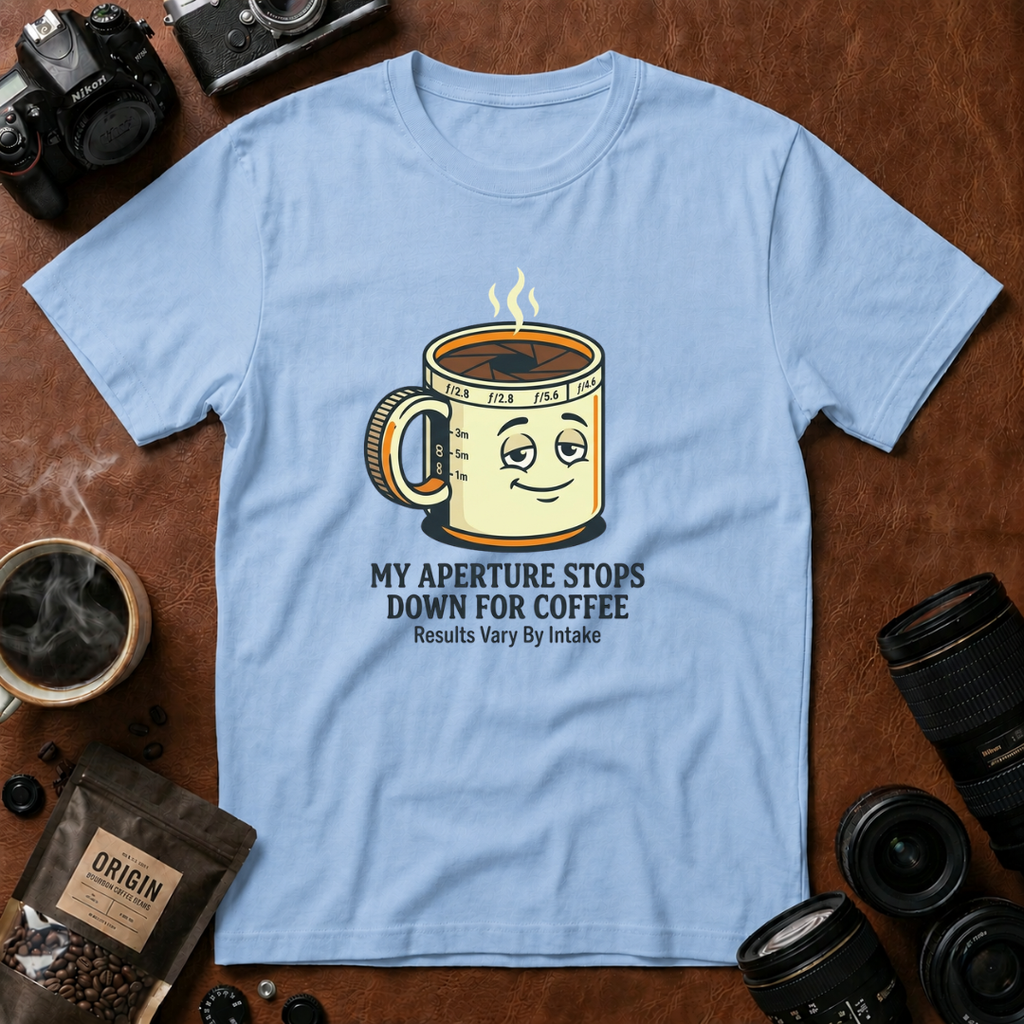 My Aperture Stops Down At Coffee T-Shirt