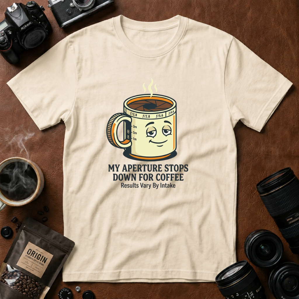 My Aperture Stops Down At Coffee T-Shirt