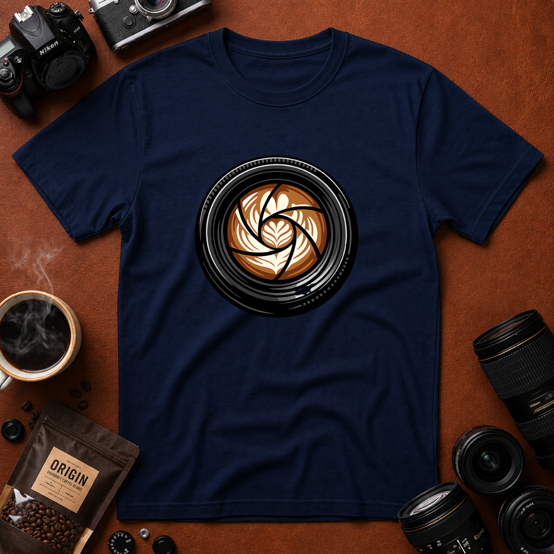 Coffee Art Lens T-Shirt