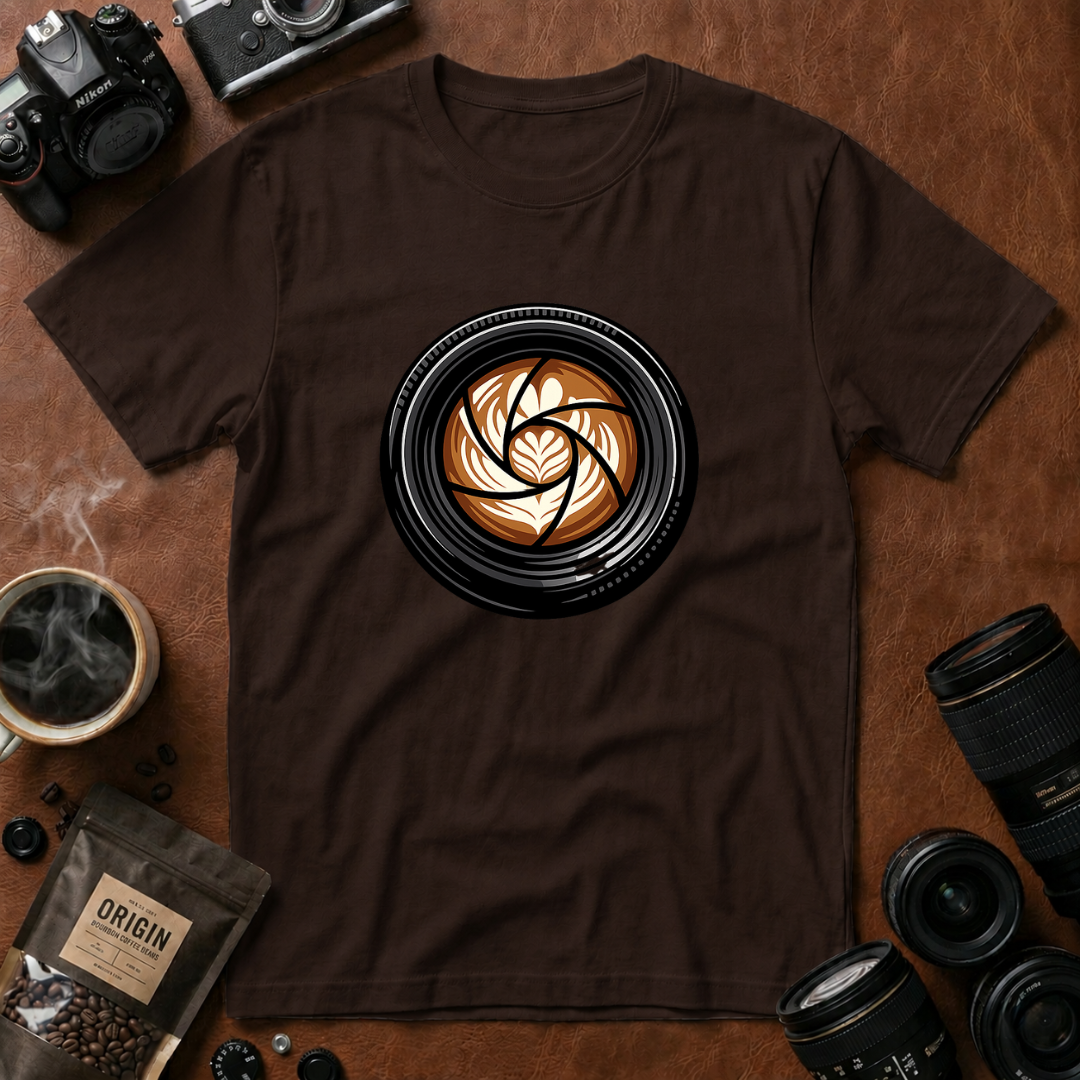 Coffee Art Lens T-Shirt