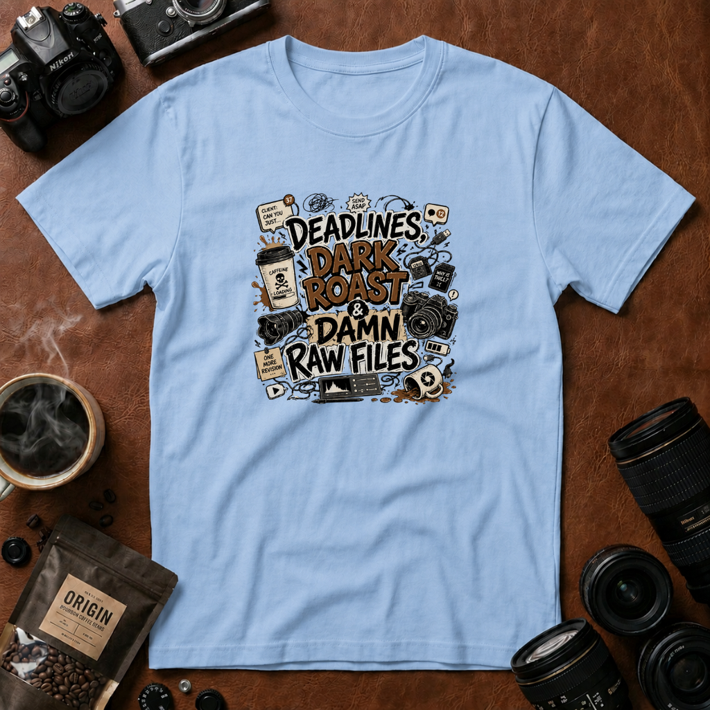 Deadlines Dark Roast & Damn Raw Files T-Shirt