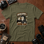 Developing Need Coffee First T-Shirt (Variation A)