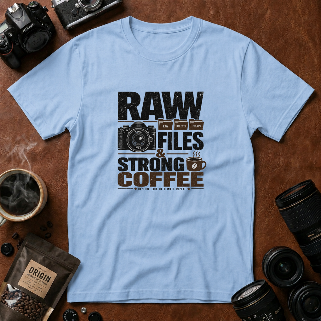 Raw Files & Strong Coffee T-Shirt