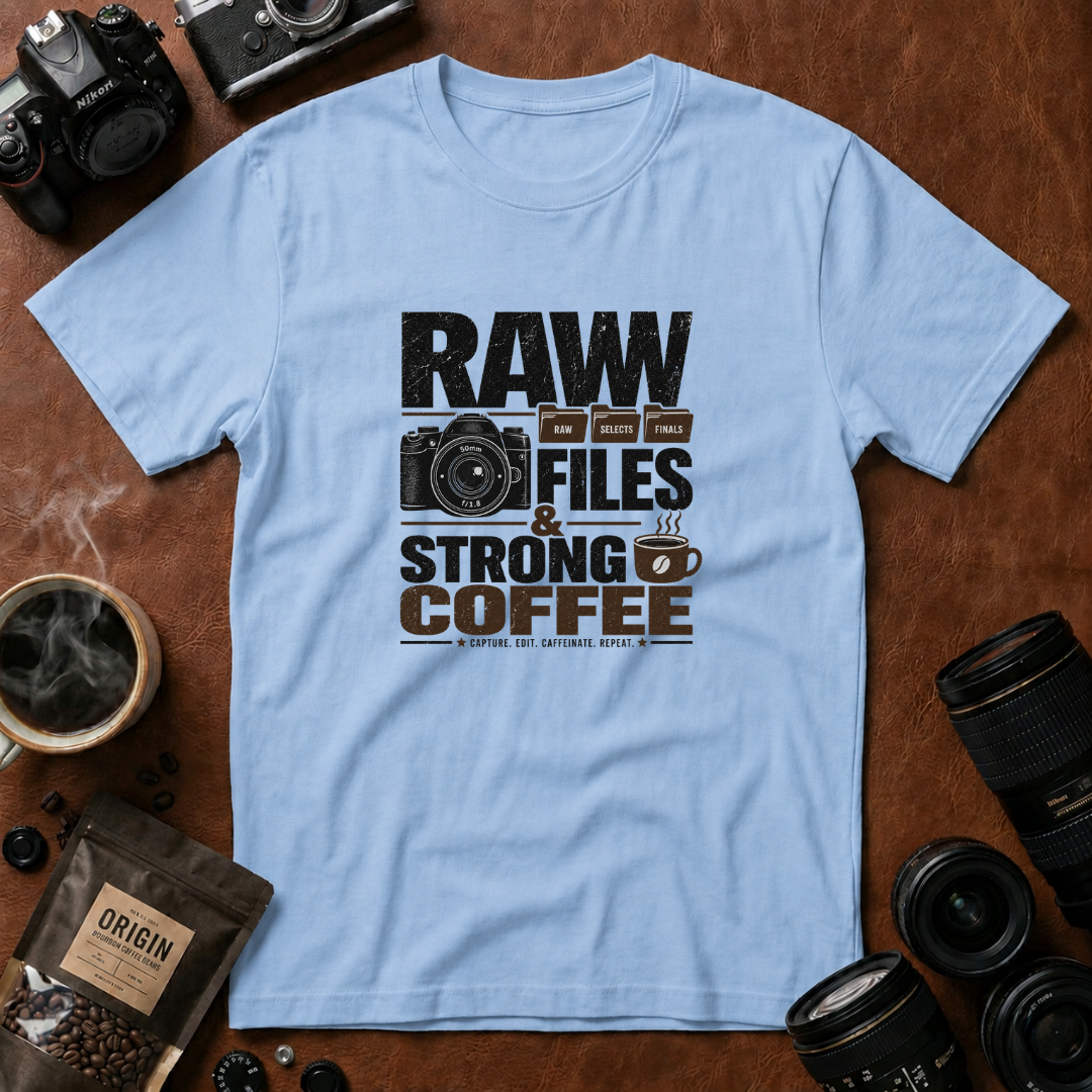 Raw Files & Strong Coffee T-Shirt
