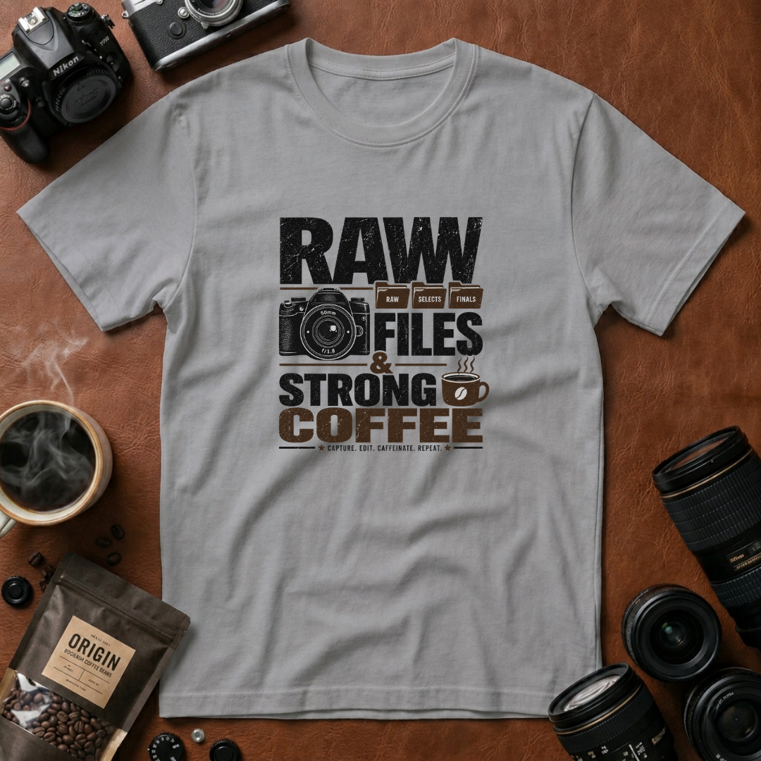 Raw Files & Strong Coffee T-Shirt