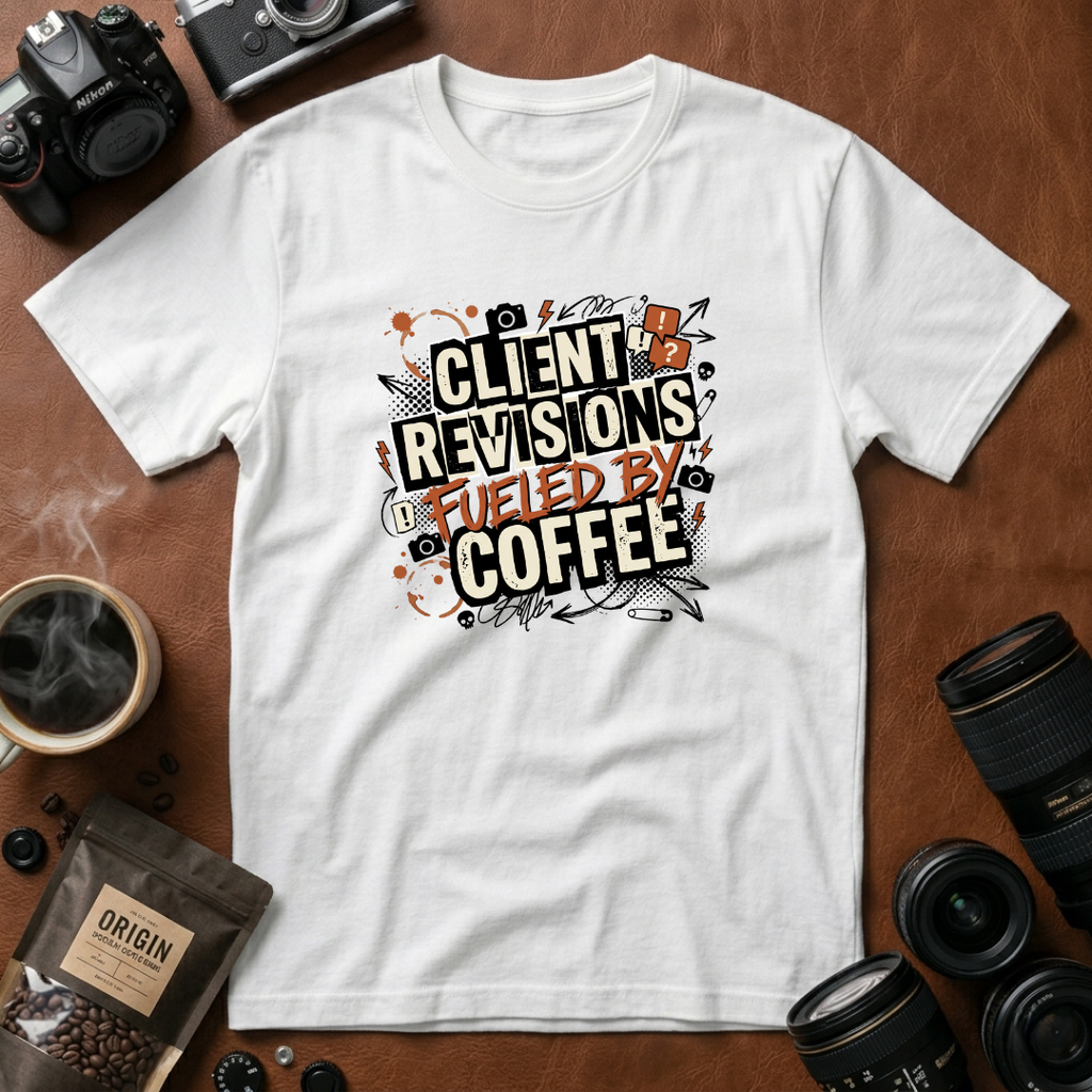 Client Revisions Fueled by Coffee T-Shirt