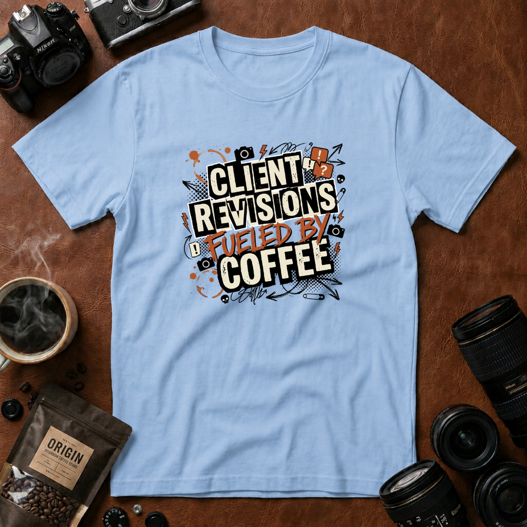 Client Revisions Fueled by Coffee T-Shirt
