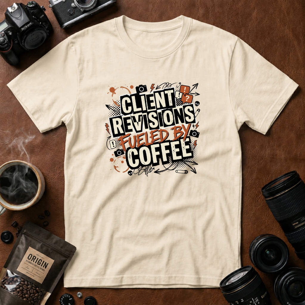 Client Revisions Fueled by Coffee T-Shirt