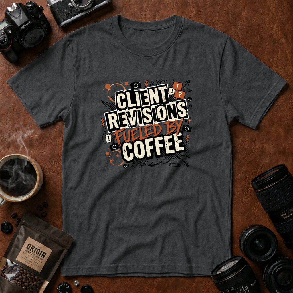 Client Revisions Fueled by Coffee T-Shirt