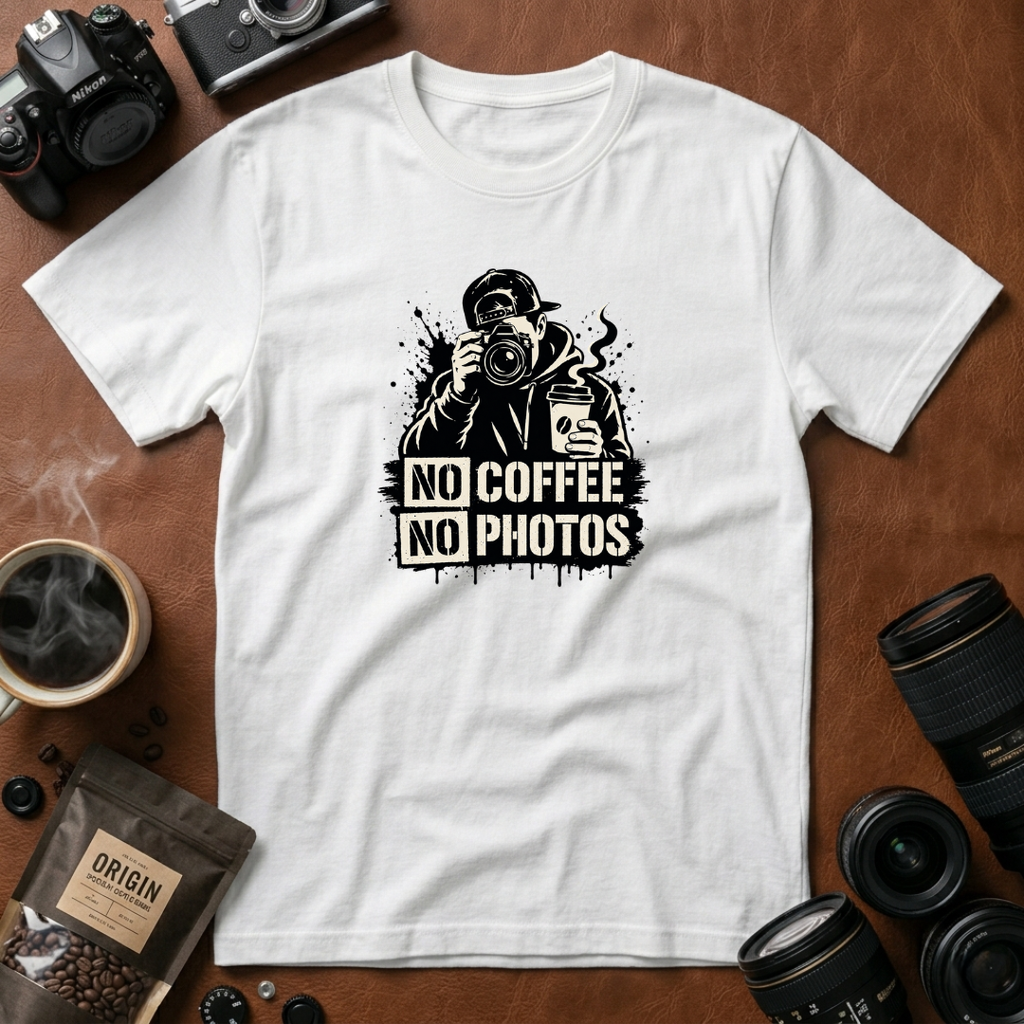 No Coffee No Photos T-Shirt