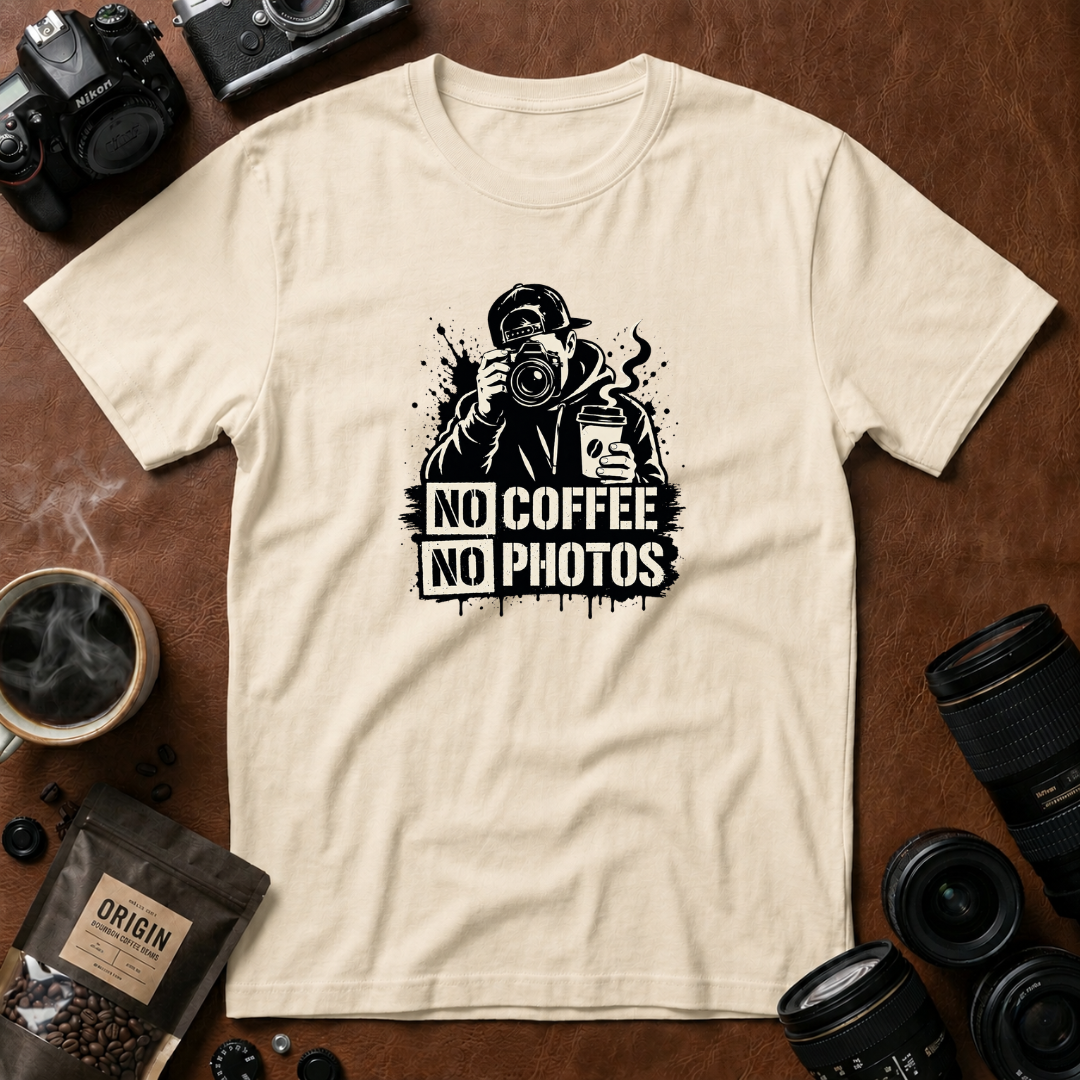 No Coffee No Photos T-Shirt