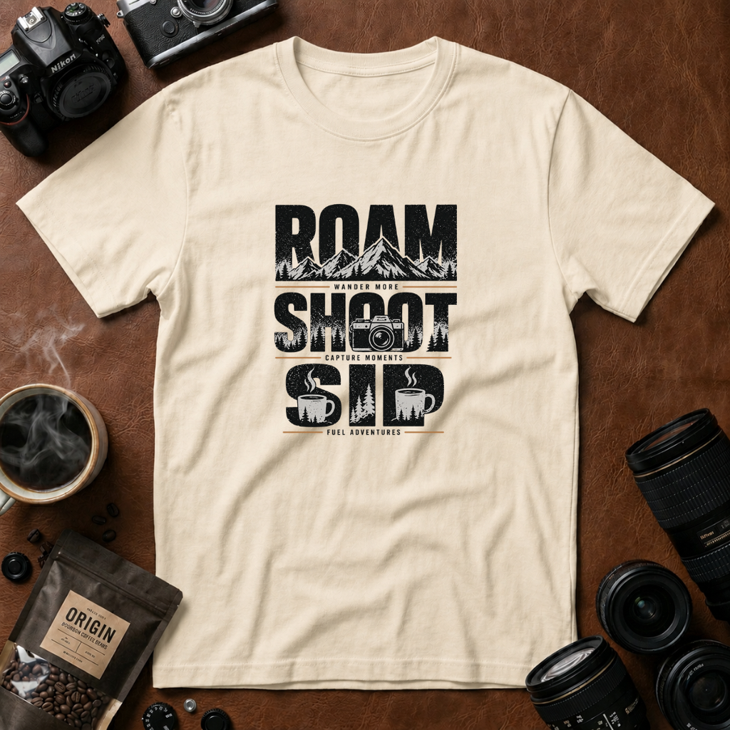 Roam Shoot Sip T-Shirt (Variation A)
