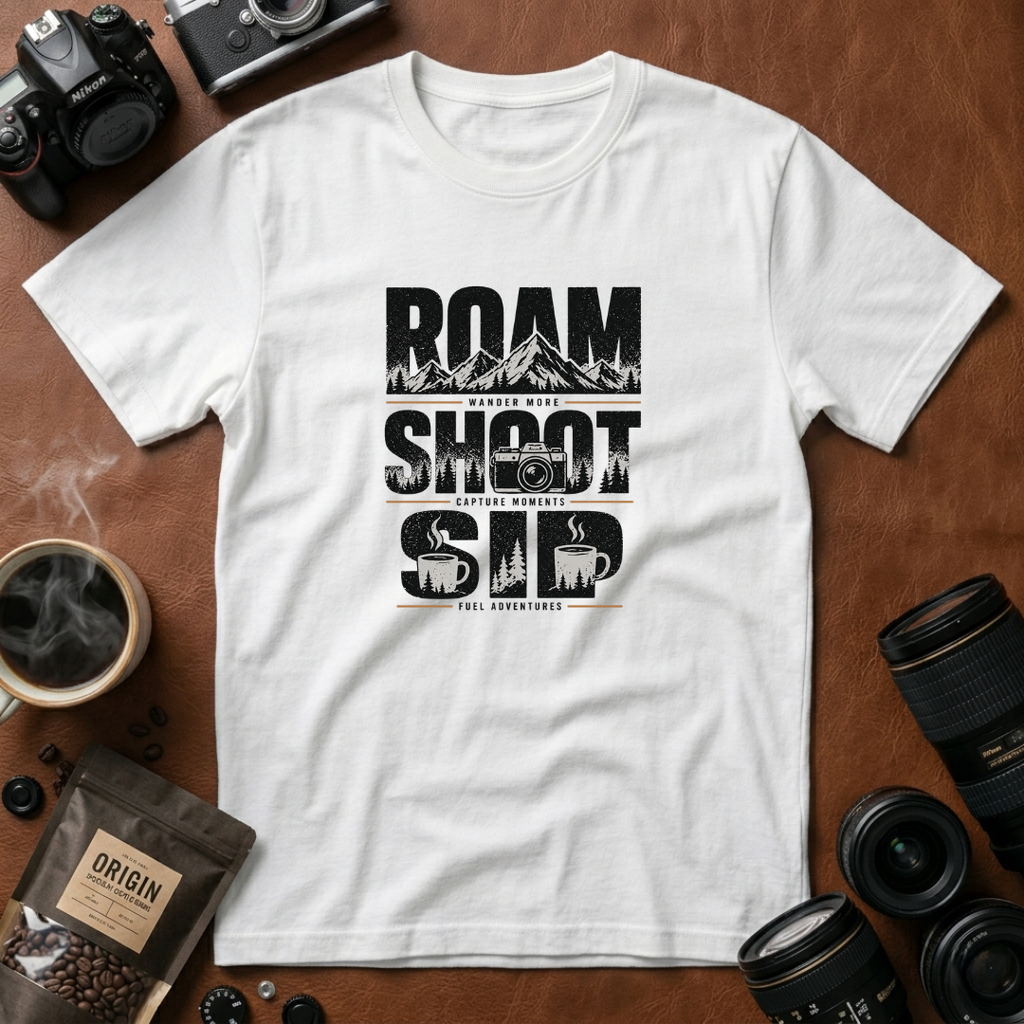 Roam Shoot Sip T-Shirt (Variation A)