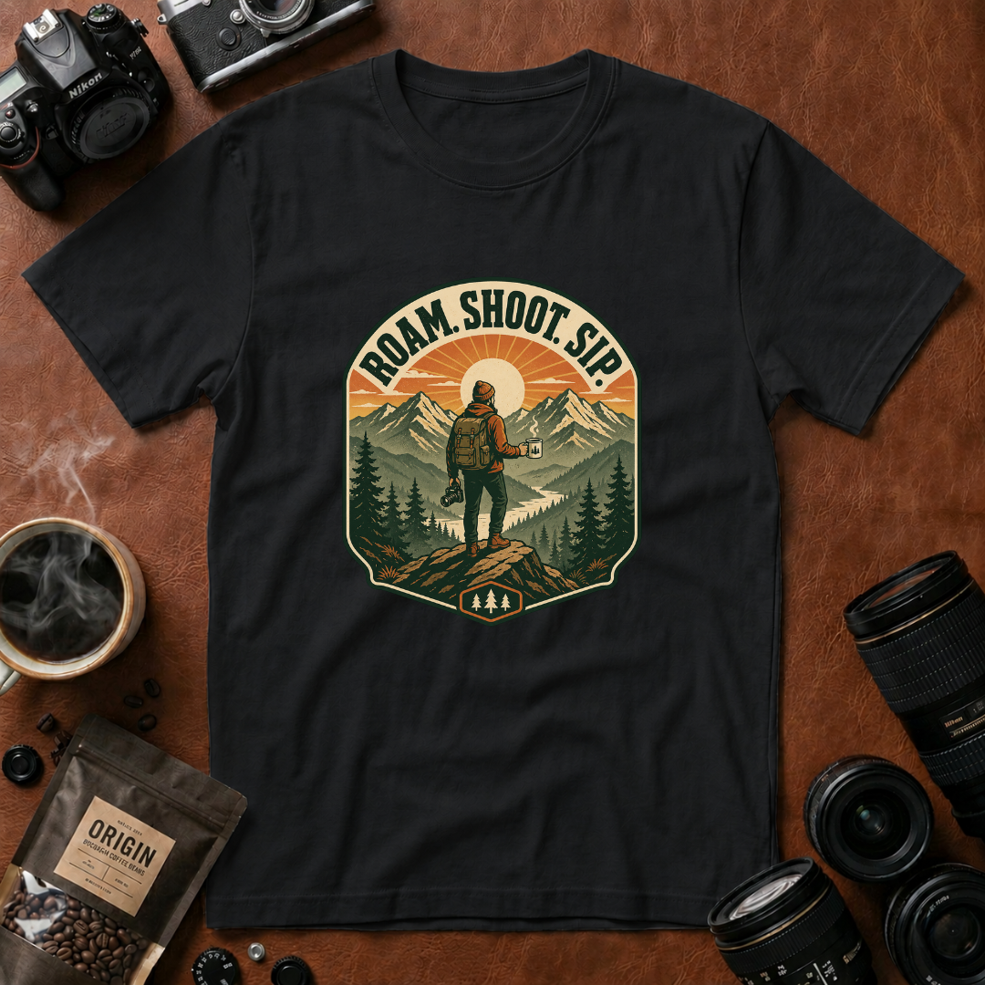 Roam Shoot Sip T-Shirt (Variation B)