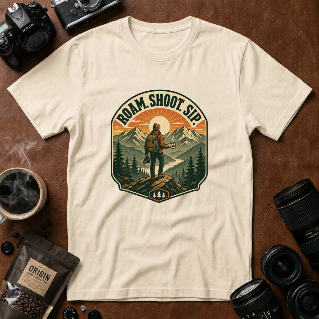 Roam Shoot Sip T-Shirt (Variation B)