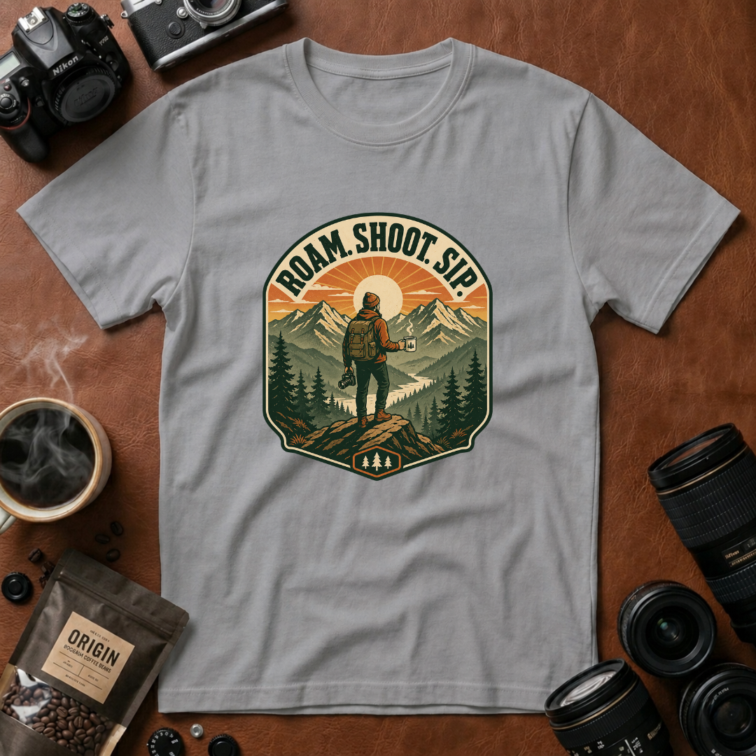 Roam Shoot Sip T-Shirt (Variation B)