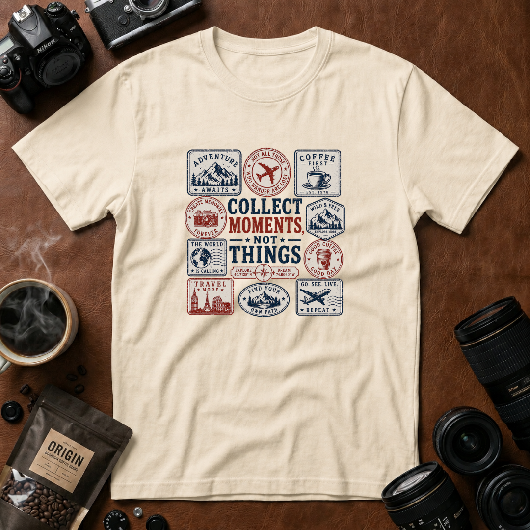 Collect Moments Not Things T-Shirt (Variation A)