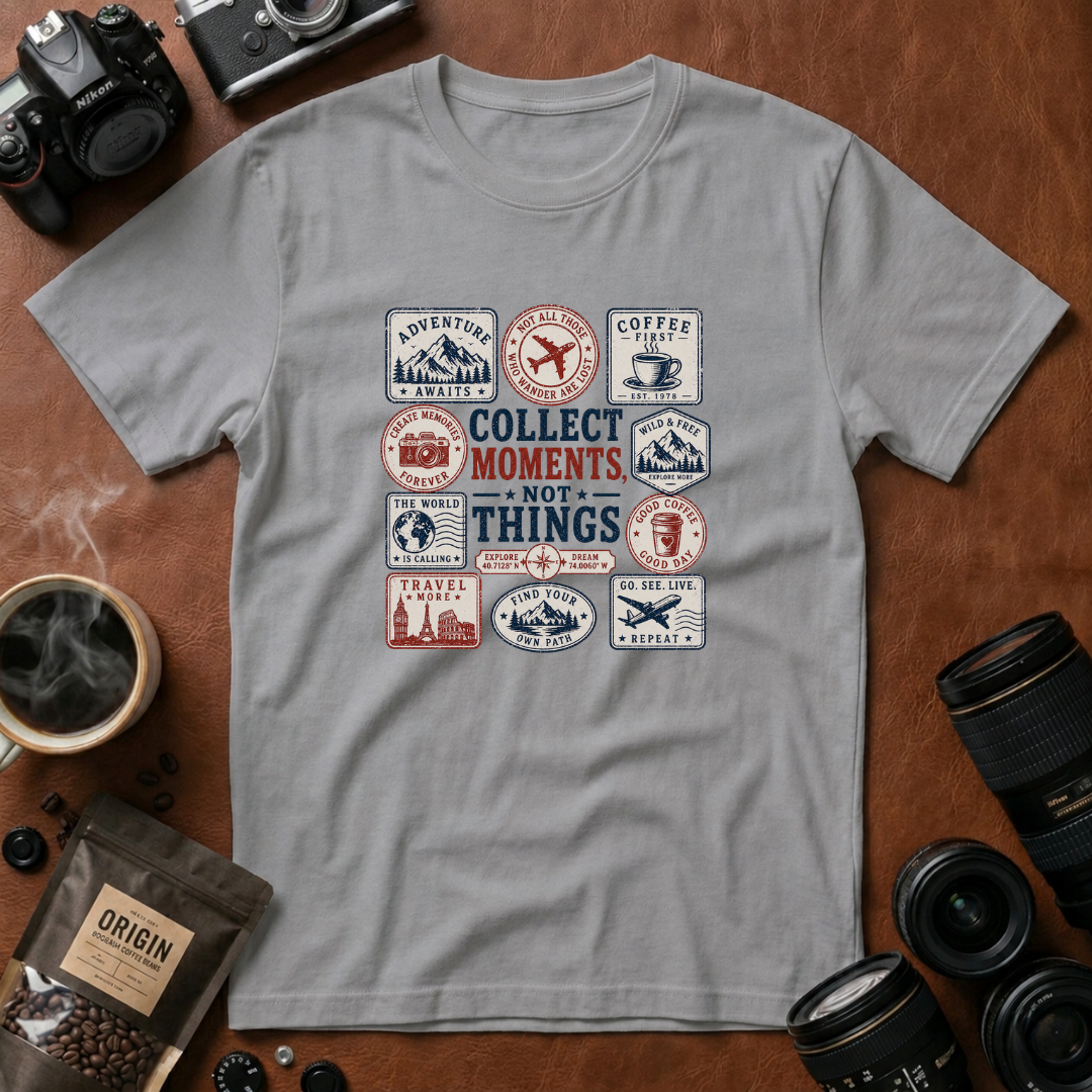 Collect Moments Not Things T-Shirt (Variation A)