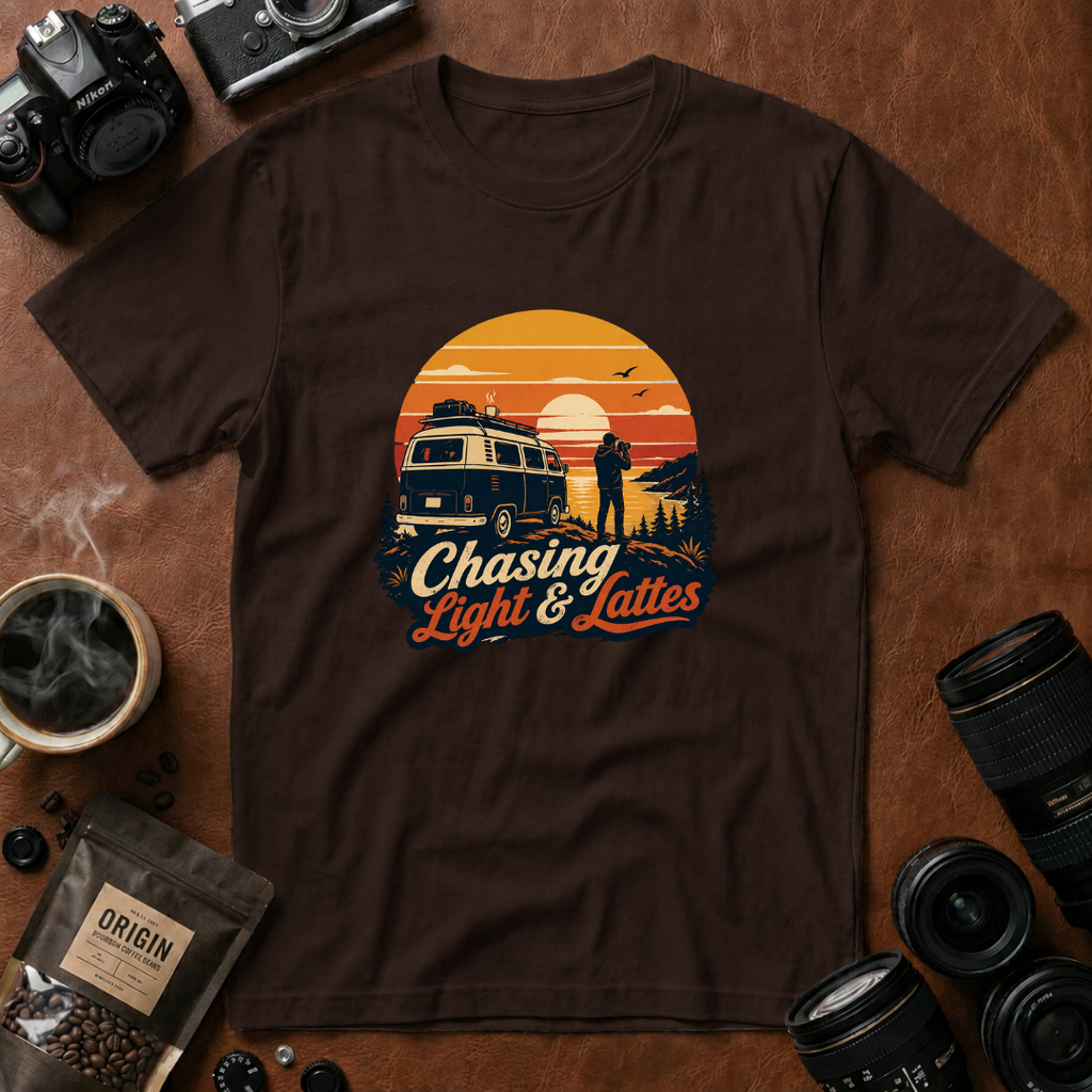 Chasing Light & Lattes T-shirt (Variation A)