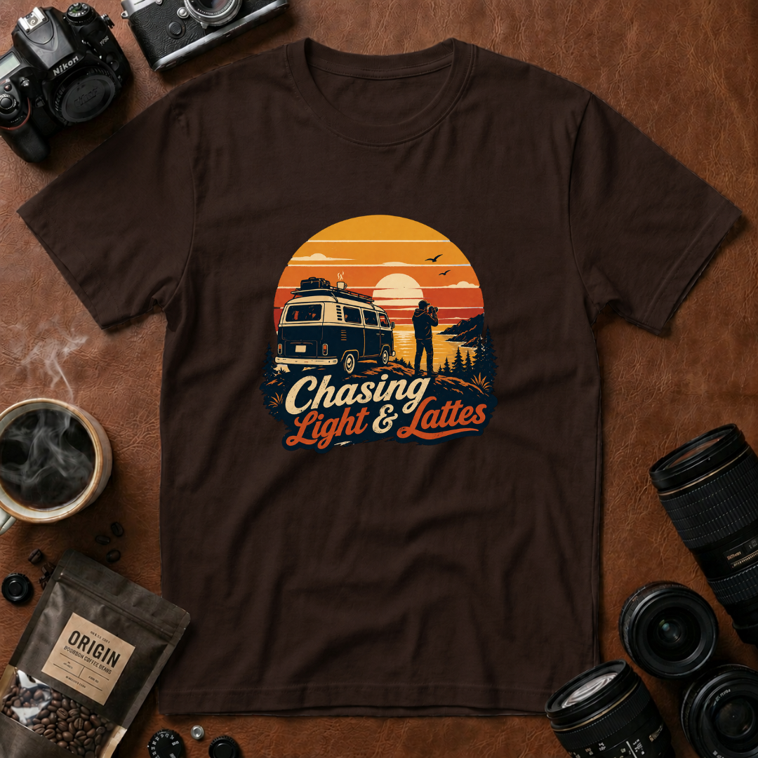 Chasing Light & Lattes T-shirt (Variation A)