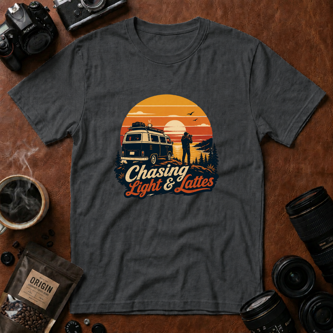 Chasing Light & Lattes T-shirt (Variation A)