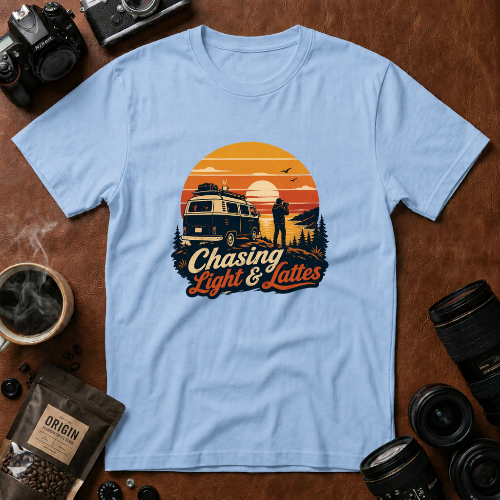 Chasing Light & Lattes T-shirt (Variation A)