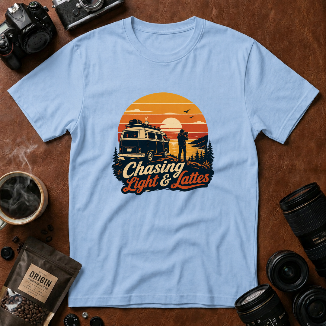 Chasing Light & Lattes T-shirt (Variation A)