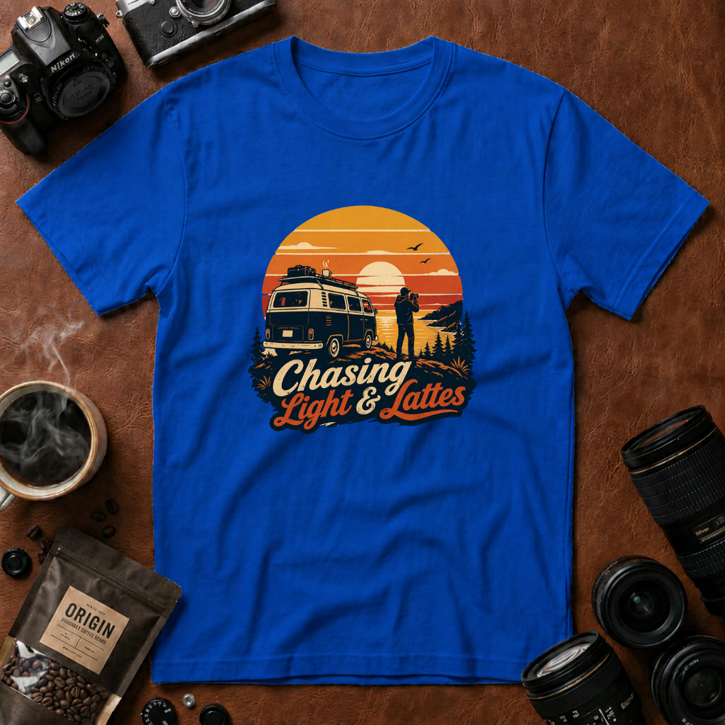 Chasing Light & Lattes T-shirt (Variation A)